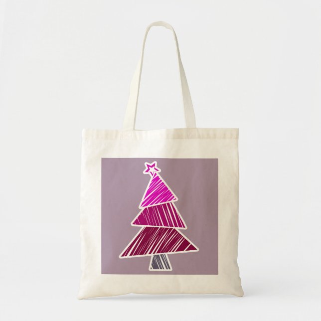 Bolsa de árbol de navidad rosado (Frente)