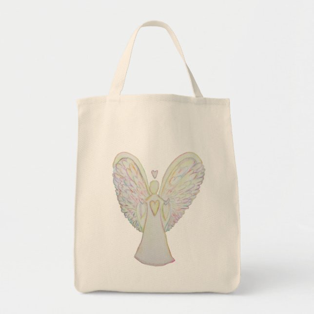 Bolsa de arcoiris de ángel Art Tote (Frente)
