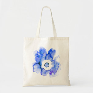 Bolsa de arte abstracto de acuarela floral dibujad