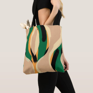 Bolsa de arte de arte abstracto y elegante