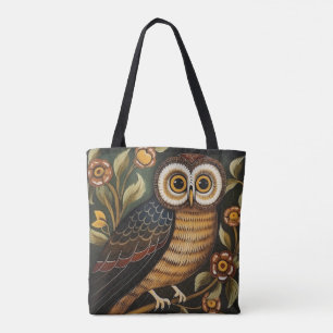 Bolsa de arte de búho étnico