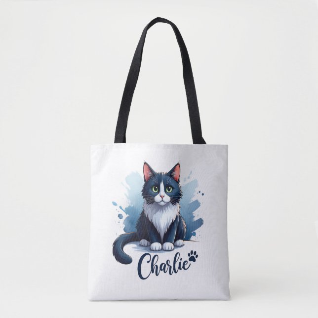 Bolsa de Arte de Gato Adorable – Regalo para Amant (Anverso)