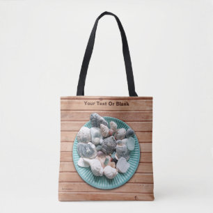 Bolsa de arte de mariscos y vidrio marino