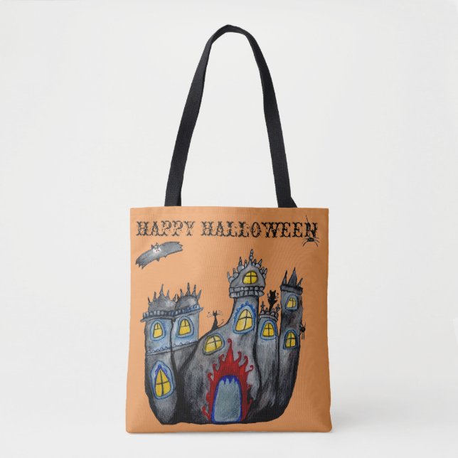 Bolsa de arte del castillo de Halloween (Anverso)