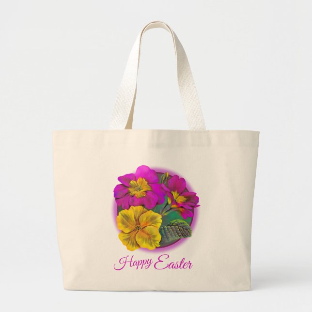 Bolsa de arte fina de Primula Happy Easter (Frente)