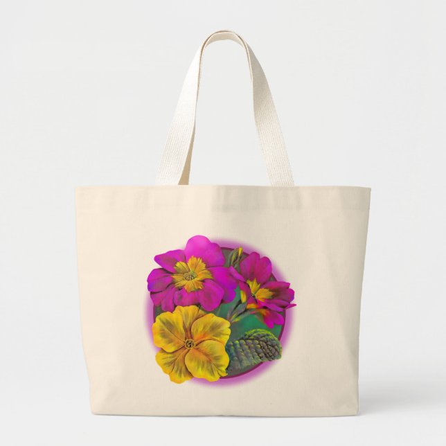 Bolsa de arte fino amarilla y violeta de la primic (Frente)