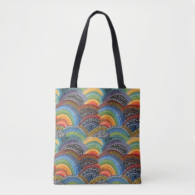 Bolsa de arte puntiagudo con orgullo arcoiris (Anverso)
