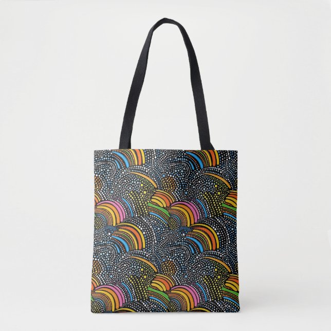 Bolsa de arte puntiagudo con orgullo arcoiris (Anverso)