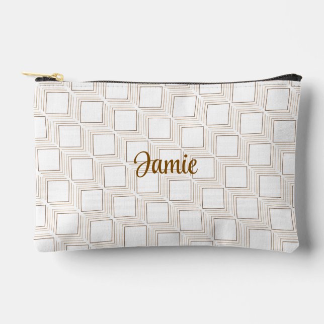 Bolsa de artículos de aseo de cuadrados de tumores (Anverso)