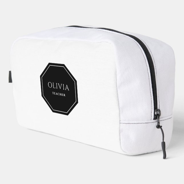 Bolsa de artículos de aseo de viajes con su nombre (Esquina derecha)