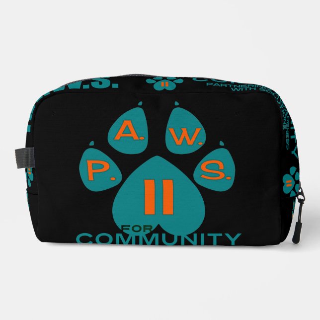 Bolsa de artículos de aseo para la comunidad PAWS  (Anverso)