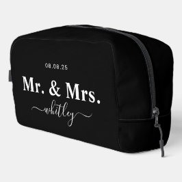 Bolsa de artículos de aseo para parejas (negro)