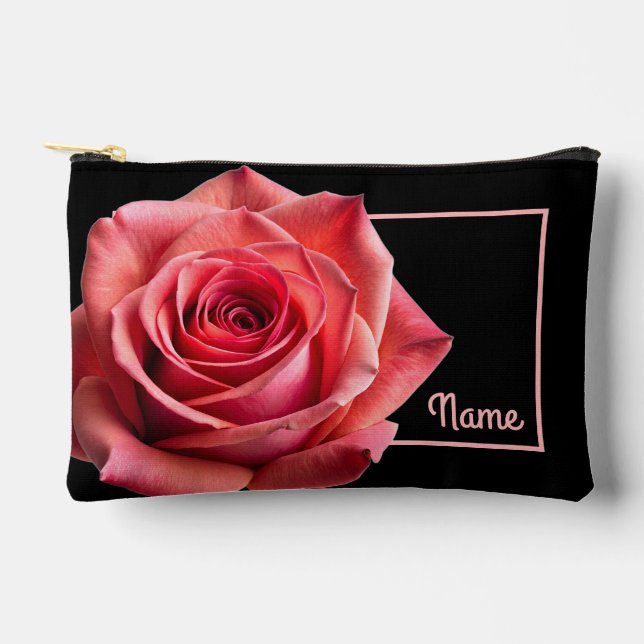 Bolsa de artículos de aseo personalizados - Rosa d (Anverso)