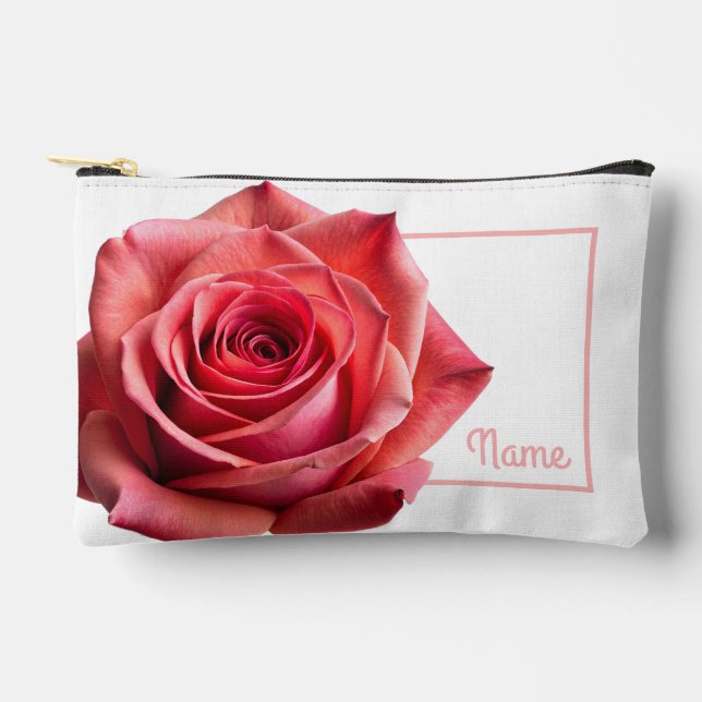 Bolsa de artículos de aseo personalizados - Rosa d (Anverso)