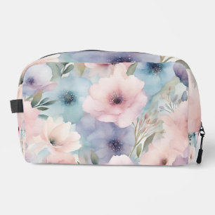 Bolsa de artículos de aseo Rosas Pastel Azul púrpu