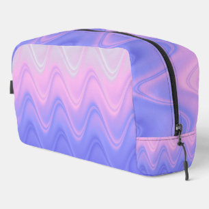 Bolsa de artículos de aseo Wavy Pink Purple Abstra