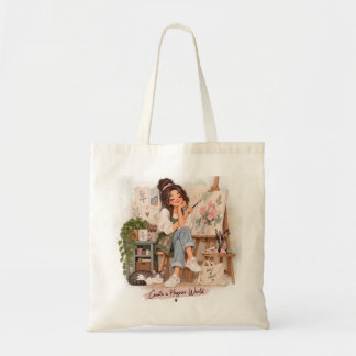Bolsa de artista Create a Happier World