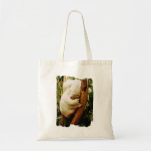 Bolsa de asas blanca del oso de koala la pequeña