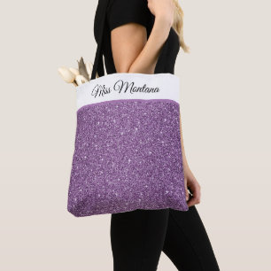 Bolsa de asas del purpurina del desfile de Srta.