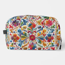 Bolsa de Aseo Colorido Patrón Floral