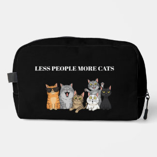 Bolsa de aseo con estampado de gatos lindos y estu