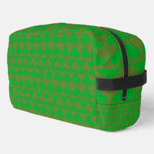 Bolsa de aseo con estampado de trébol