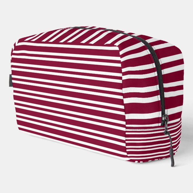 Bolsa de aseo con estampado sin fisuras de rayas b (Esquina derecha)