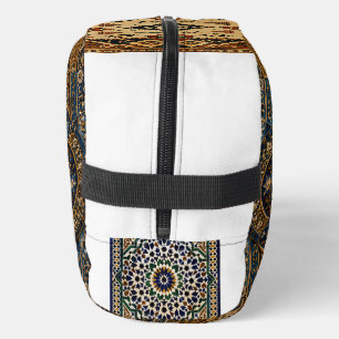 Bolsa de aseo con mosaico geométrico marroquí eleg