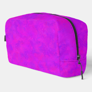 Bolsa de aseo con patrón abstracto rosa morado