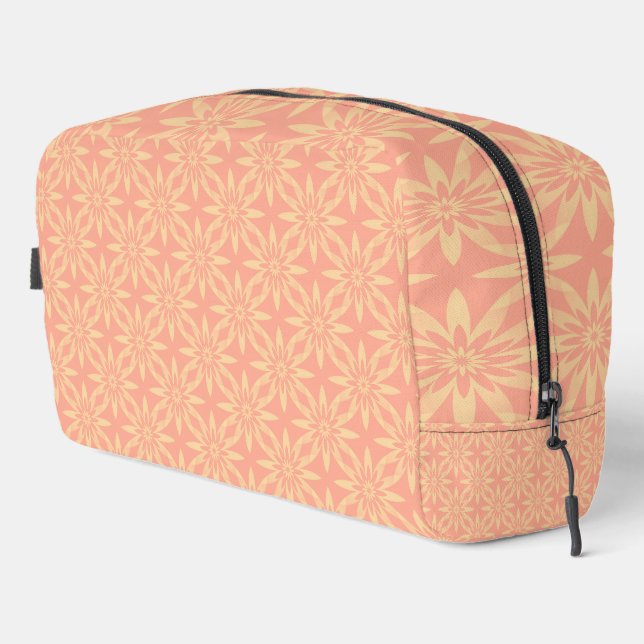 Bolsa de aseo con patrón continuo de flores amaril (Esquina derecha)