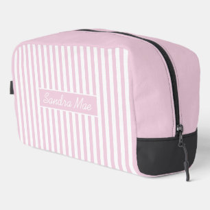 Bolsa de aseo con patrón de rayas Chic Elegante Si
