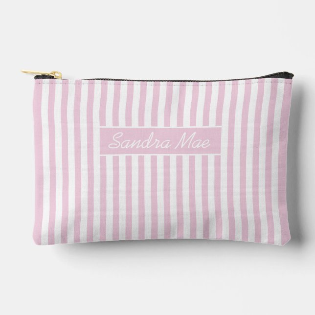 Bolsa de aseo con patrón de rayas Chic Elegante Si (Anverso)