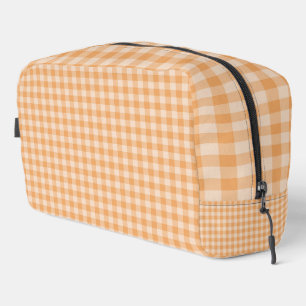 Bolsa de aseo con patrón de tablero de ajedrez nar