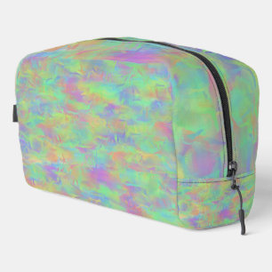 Bolsa de aseo con patrón multicolor abstracto