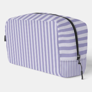 Bolsa de aseo con rayas moradas