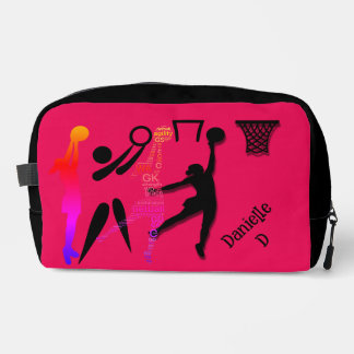 Bolsa de aseo con tema de netball personalizada
