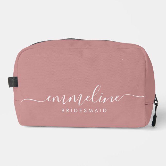 Bolsa de aseo cosmético de guion minimalista moder (Anverso)