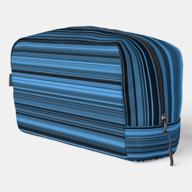 Bolsa de aseo de franjas azules negras (Esquina derecha)