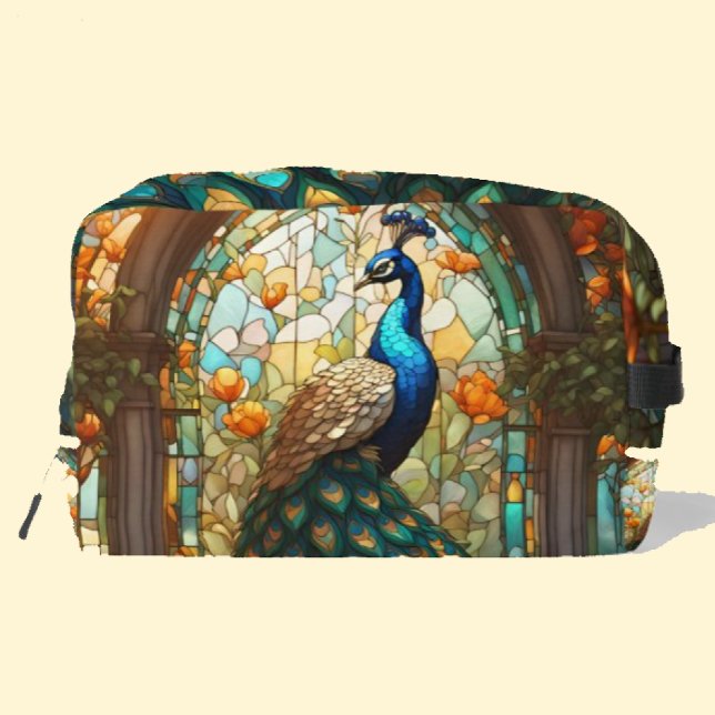 Bolsa de aseo Dopp Kit Pavo Real Arcoíris (Subido por el creador)