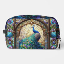 Bolsa de aseo Dopp Kit Pavo Real Arcoíris