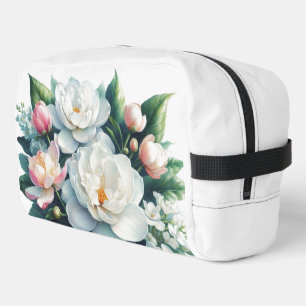 Bolsa De Aseo Elegante De Peonies Pink White Flora