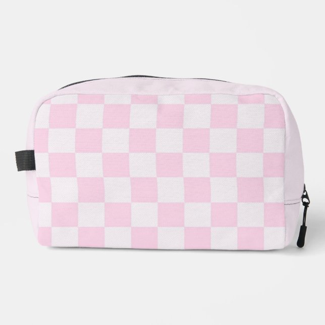 Bolsa de Aseo Femenino Pink Checkered Gired (Anverso)