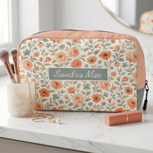 Bolsa de aseo floral francesa shabby chic adorable