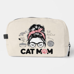 Bolsa de aseo "Mamá Gata" divertida y linda para m
