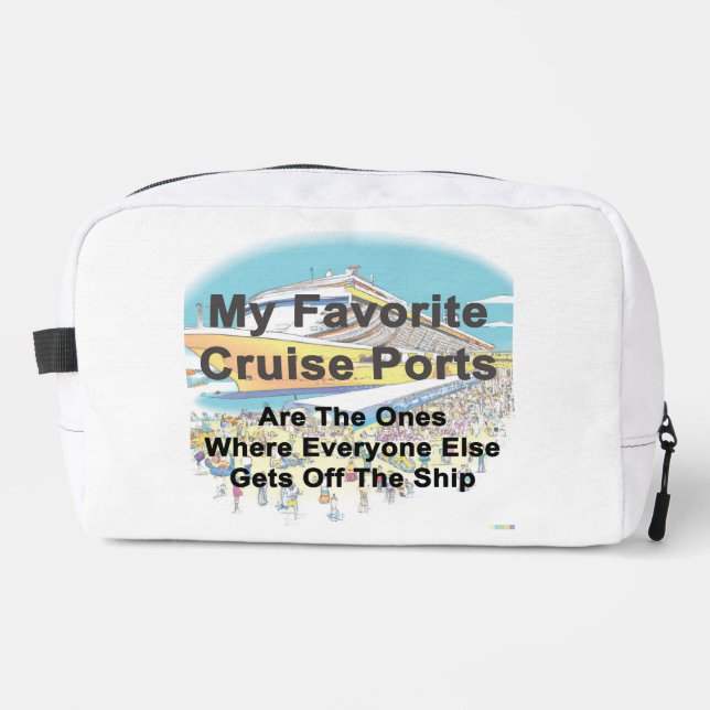 BOLSA DE ASEO - Mis Puertos de Crucero Favoritos (Anverso)