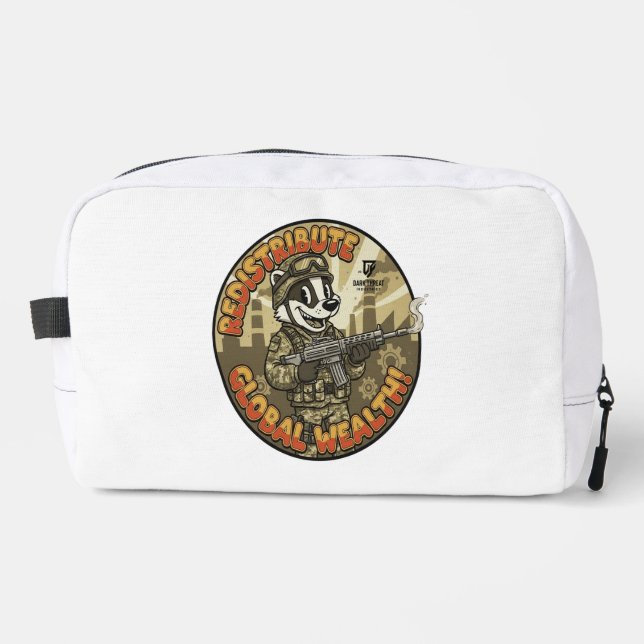 Bolsa de aseo para ricos Global Badger (Anverso)
