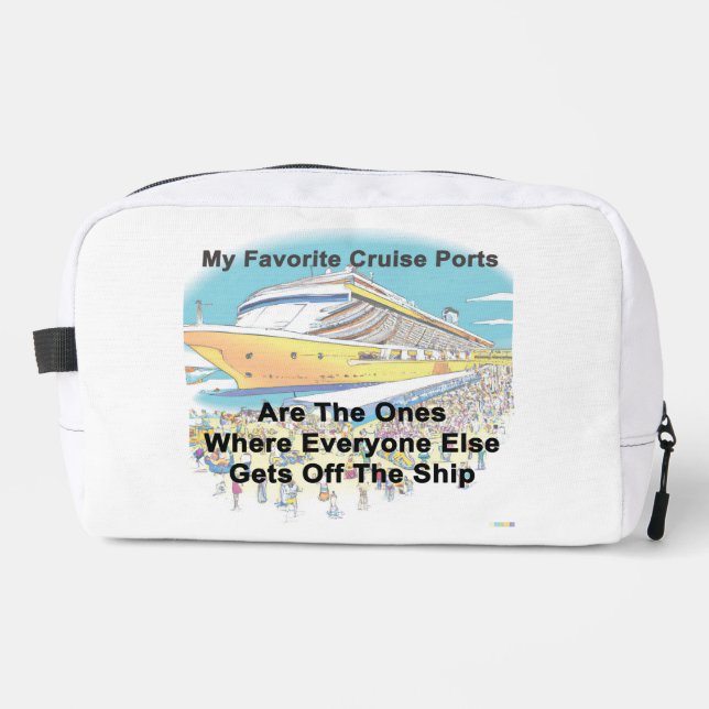 Bolsa de aseo personal de mis puertos de crucero f (Anverso)