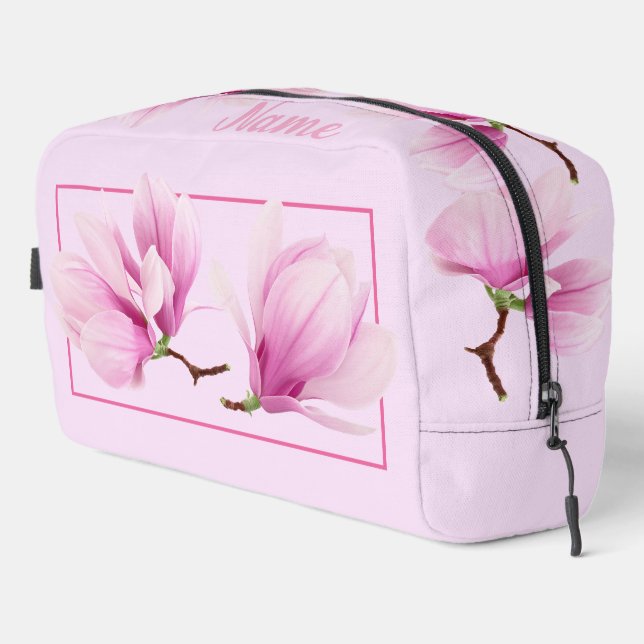 Bolsa de Aseo Personalizada - Magnolia Rosa (Esquina derecha)