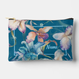 Bolsa de Aseo Personalizada - Mezcla Floral Azul