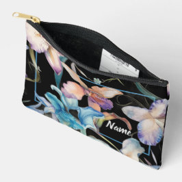 Bolsa de Aseo Personalizada - Mezcla Floral Negra